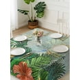 thumbnail image 3 of Tropical Plant Colorful Floral Suqare Tablecloth - 54 x 54 Inch, Fern Print Summer Birds Waterproof & StainResistant Tablecloth, Washable Oil-proof Table Cover for Dining/Party/Wedding/Camping/Buffet, 3 of 9