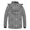 thumbnail image 3 of Wantdo Men's Snowboard Jacket Waterproof Ski Jacket Winter Snow Coat Windbreaker Parka Black Floral M, 3 of 6