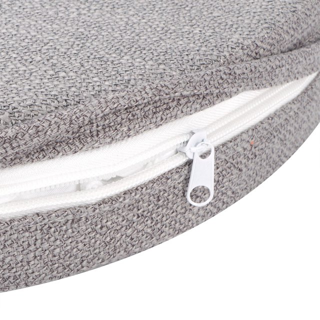 Embroidery Linen Cushion Thickened Round Straw Yoga Mat For Home Balcony Seating