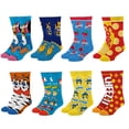 thumbnail image 3 of Cool Sock – Food & Snack 8-Pack Crew Socks Bundle for Big Kids – Fun Novelty Designs – Soft Cotton, 3 of 3