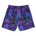 thumbnail image 7 of FORMRS Boys Swim Trunks Quick Dry Mesh Lining Beach Boardshorts, Sizes XS-XL, Purple Mushrooms Pattern, 7 of 7