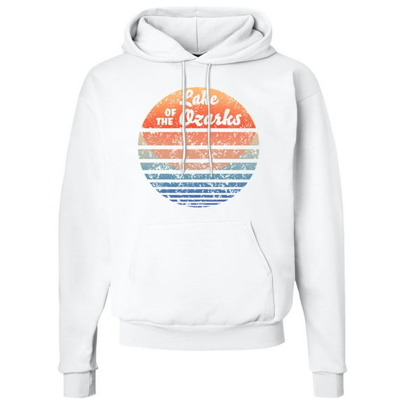 Inktastic Lake of the Ozarks Distressed Retro Sunset Adult Hoodie Sweatshirt