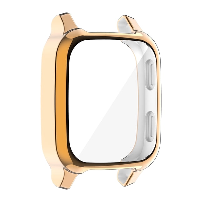 TPU Full Bumper Cover Screen Scratch Case para Garmin Venu Sq (oro rosa) WDOplteas Para estrenar