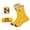 24-Yellow, variant on Baywell Boys Girls Basketball Socks & Basketball Sweatbands & Basketball Wristbands Kit, 4Pcs Classic Number Basketball Sport Socks for Kids 6-10 Years