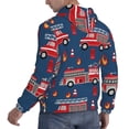 thumbnail image 6 of Honeii Fire Truck 1 Pattern Mens Hoodies Men's Loose Sleeve Sweatshirt,Pullover Hooded Sweatshirt for Men,Essentials Hoodie-Medium, 6 of 7