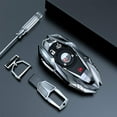 thumbnail image 4 of Metal Key case for Buick 2 3 4 5 Buttons Key Fob case Cover for Buick Verano Regal Lacross Envision Encore Enclave GL8 2015 2016 2017 2018,with Keychain (Grey), 4 of 12