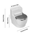 thumbnail image 3 of Yaoyar Ashtray for Cigarettes Cool Portable Ashtray with Lid of Toilet-Shaped Fancy Ash Holder Great Gift for Men Women, 3 of 7