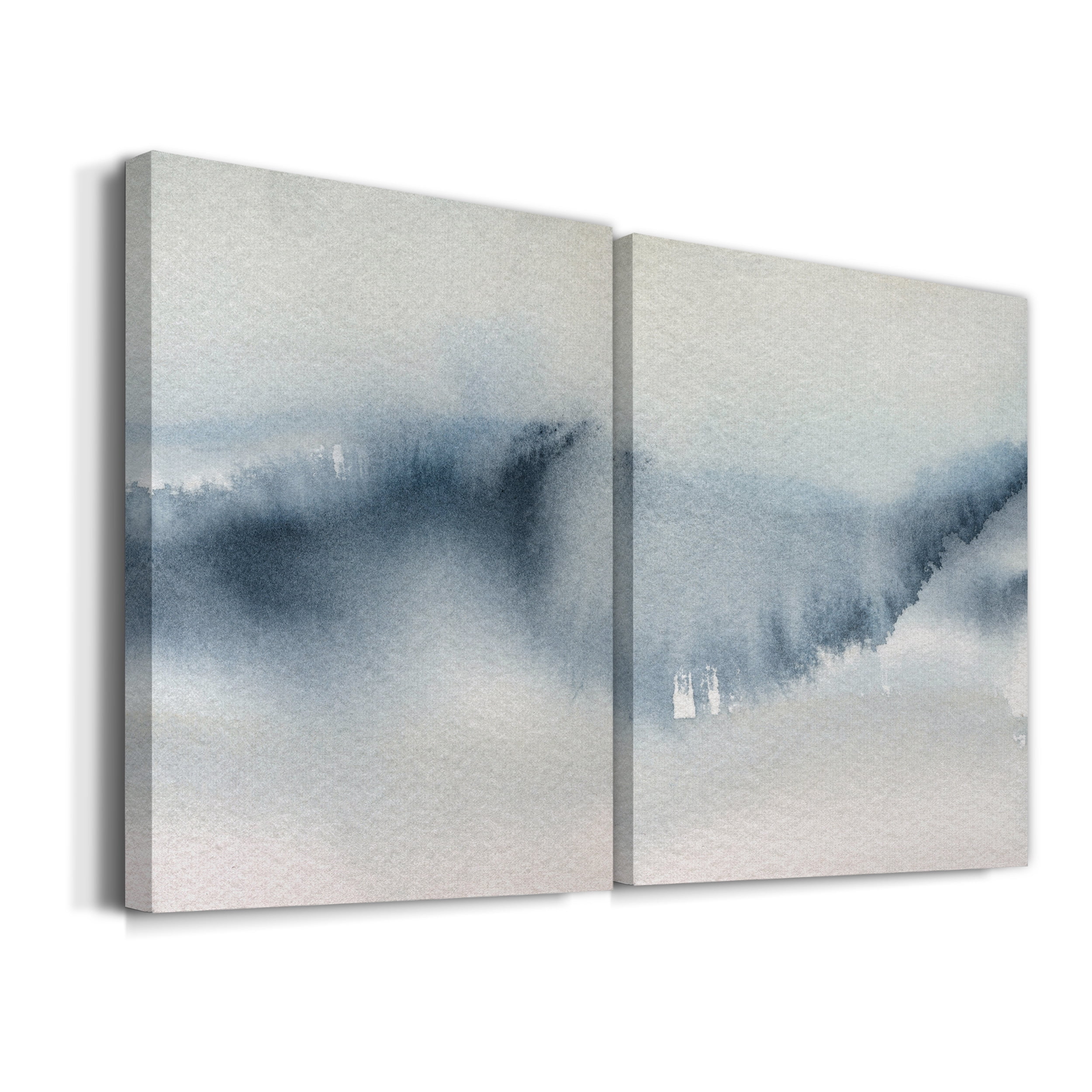 Summer Rain I Premium Gallery Wrapped Canvas - Ready to Hang - Set of 2 - 40 x 60 Each