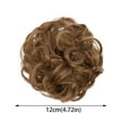 thumbnail image 3 of 1*Perruque Bradem Liquidation, Extensions de Cheveux Désordonnées Beigne Chignons pour Cheveux Postiche Cheveux Extensions de Queue de Cheval Synthétiques Chouchous pour Femmes, Perruque Vert Armée, Cache-Cœur à Enfiler, 3 of 5