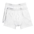 thumbnail image 1 of Fruit Of The Loom - Calzoncillos boxer clásicos pierna larga hombre / caballero alto porcentaje de algodón (Pack de 2 boxers) (Blanco), 1 of 2