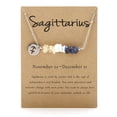 thumbnail image 1 of Original Stone Necklace Original Design 12 Constellations Gravel Combination Necklace Collar Colgante Acero Inoxidable, 1 of 2