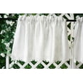 thumbnail image 2 of 2 Panels White Lace Half Curtains Sheer Drapes for Kitchen Windows Short Curtains Tiers Valance for Bedroom Living Room, 2 of 6