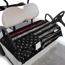 SEANATIVE American Flag Golf Cart Seat Covers 4Th of July Golf Cart Seat Cover Blanket Towel Cover USA Flag Travel Sports Golf Cart Accessories Decor Soft and Non-Slip