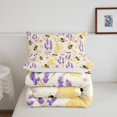 thumbnail image 5 of Erosebridal Vintage Bug Bee Full Size Comforter Sets,Watercolor Floral Bedding Comforter Set,Cream Yellow,Reversible,3-Piece,1 Comforter and 2 Pillowcases, 5 of 7