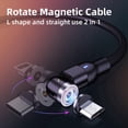 thumbnail image 5 of 3X 540 Cable Magnético Micro-USB Tipo C Cargador Magnético de Teléfono de Carga Rápida para 11 Pro X Max 7 8 Plus para, 5 of 5