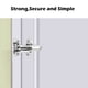 thumbnail image 3 of Cerradura de puerta de seguridad para el hogar | Pestillo de puerta de aleación de aluminio de refuerzo | Privacidad y ventilación interior | Acabado resistente a la corrosión | Fácil instalación, 3 of 7