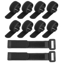 Uxcell Reusable Cable Tie Adjustable Hook and Loop Straps Cord Management Wire Wrap Cord Ties Organizer for Home 6 x 0.79 Inch Black