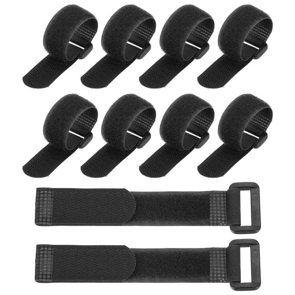 Uxcell Reusable Cable Tie Adjustable Hook and Loop Straps Cord Management Wire Wrap Cord Ties Organizer for Home 6 x 0.79 Inch Black