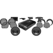 Boss BHD3F Harley Davidson Stereo System Amp & 2 Speaker Kit with 4 Channel AMP for 1998 Electra, Road Glide & Street Glide Motorcycles