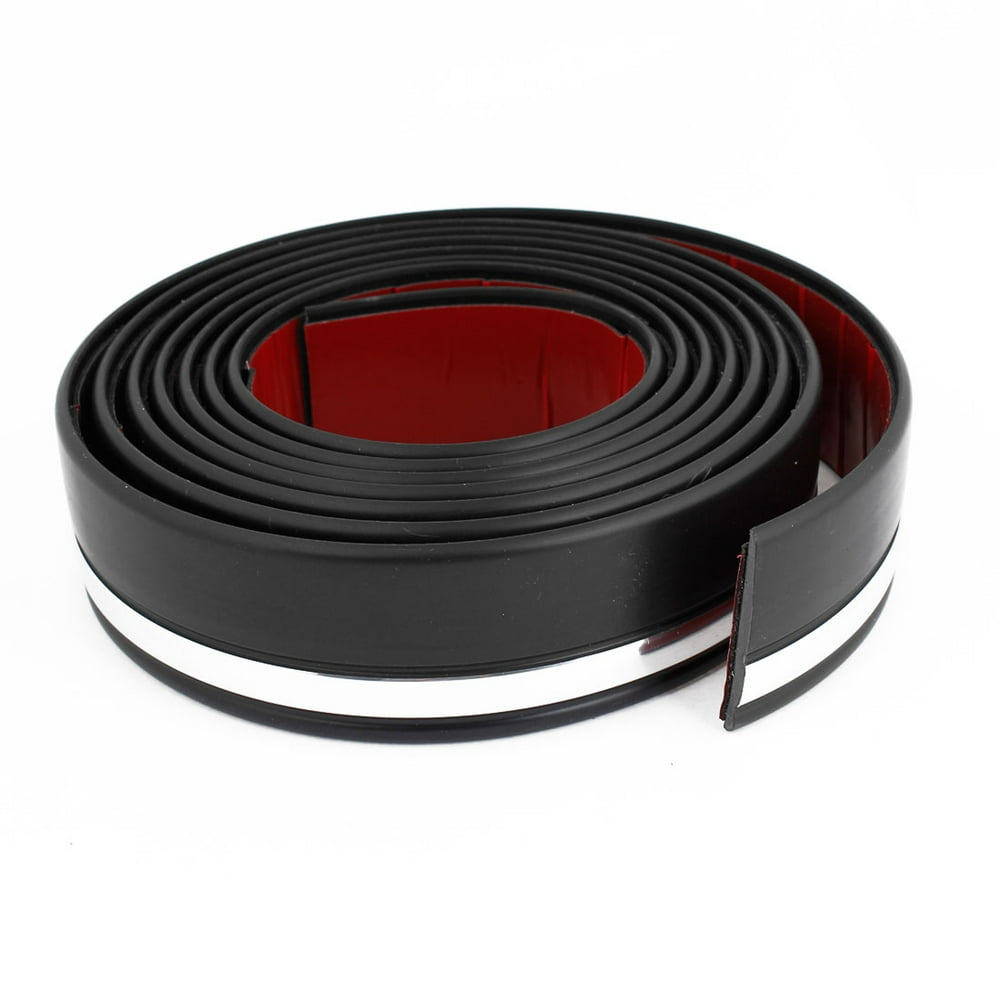 Unique Bargains 45mm Width 3 Meters Door Edge Guard Adhesive Trim Decor Strip Silver Tone Black