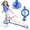 Blue, variant on Flooyes Light-Up Scoring Skip Ball Toy with Counter, FlexSkip for Kids, Ankle Bounce Ball with Timer and Cal Calculator, Birthday Gifts for Girls Age 5 6 7 8 9 10+(Pink)