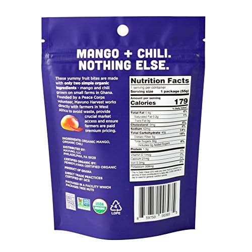 Mavuno Harvest Fruit Bites Mango Chili 1.94 oz (Pack Of 16)