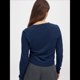 thumbnail image 5 of Cárdigan Corto para Mujer, Suéter de Punto de Larga con Botones para Vestidos y Jeans. Azul Marino L, 5 of 10