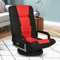 thumbnail image 3 of Giantex Chaise de Jeu Inclinable et Pliante, Fauteuil Berçant de Jeu Vidéo avec Dossier Réglable à 5 Positions et Base Ronde Pivotante à 360 Degrés, Fauteuil de Repos Rembourré, 3 of 8