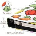 thumbnail image 3 of FORMRS 3 Ring Photo Album 4"x6" Self Adhesive Large Capacity PU Leather Cover, Vegetables Pattern, 3 of 8