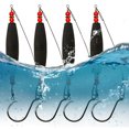 thumbnail image 2 of Flotadores Clavija Flotador Línea Sonajero para Bagre 4 Uds. Con Aparejos Pesca Anzuelo, 2 of 9