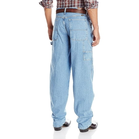 Wrangler - Mens Jeans 36X32 Carpenter Relaxed-Fit Straight-Leg 36 ...