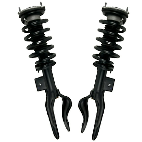 Detroit Axle - 4WD Front Struts with Coil Spring for 2021 2022 Tesla Y, Complete Struts Assembly Replacement 2 Quick Install Struts Suspension