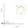 thumbnail image 4 of ANGARA Natural 7 Stone Diamond Half Eternity Anniversary Ring in 14K Yellow Gold for Women (Size-3.8mm| Color-G| Clarity-VS2) | Anniversary, Jewelry Gift for Women | Natural Diamond Ring, 4 of 8