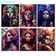 thumbnail image 2 of Pintura de diamantes 5D de Calavera, mujer, flor, regalo de Halloween, bordado de diamantes completo, imágenes de mosaico de diamantes de imitación, decoración del hogar, artes, 2 of 4