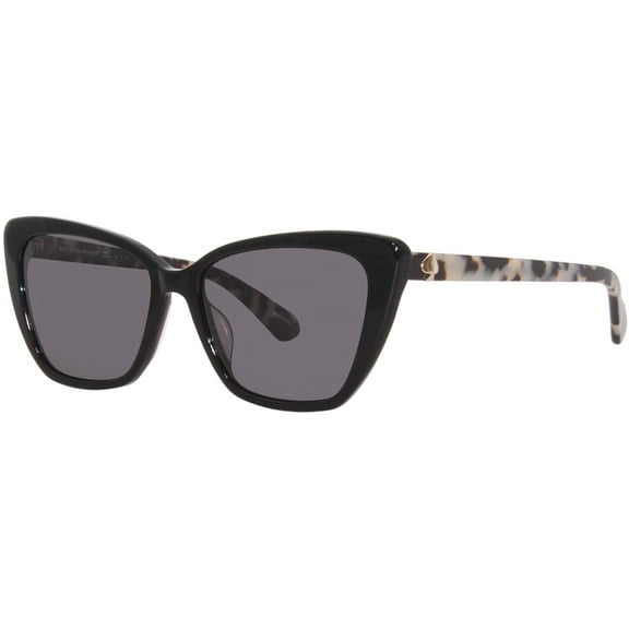 Kate Spade Lucca Polarized Adult Female Black Cat Eye Sunglasses - 0807 M9