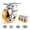 5″ With brake, variant on 4 Inch Heavy Duty Casters Set of 4, Industrial Locking Casters 4000lbs Load Capacity, Plate Swivel Castor Wheels for Heavy Duty Carts, Workbench, Equipment, Platform Truck (Orange)