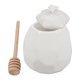 thumbnail image 5 of ColoMX Juego de tarros de miel de cerámica, bote de almacenamiento de miel, mermelada de maní, tarro de miel con cucharón de madera, 1 Juego, 5 of 8