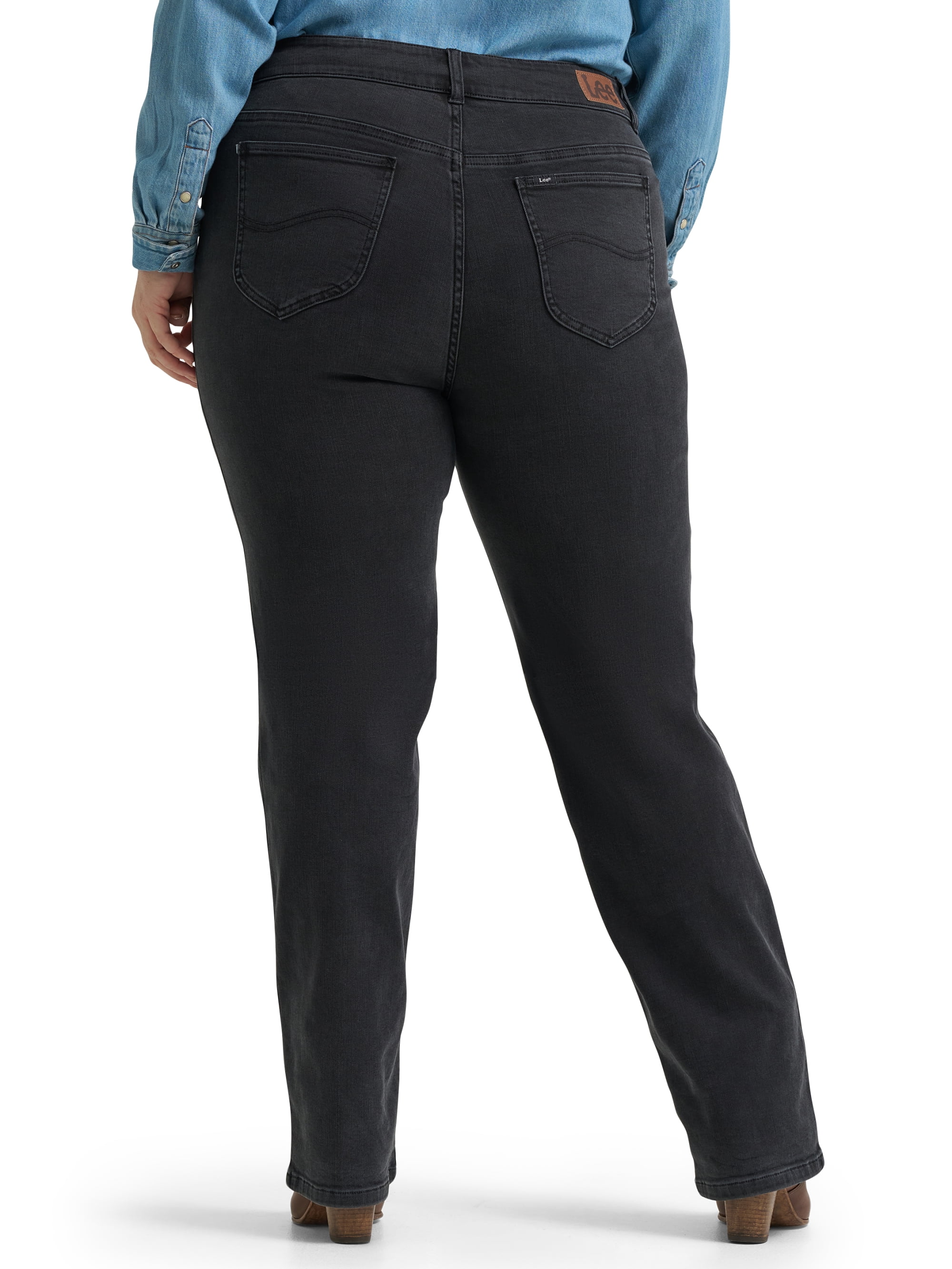 Lee® Women's and Plus Mid Rise Straight Leg Core Denim Jeans