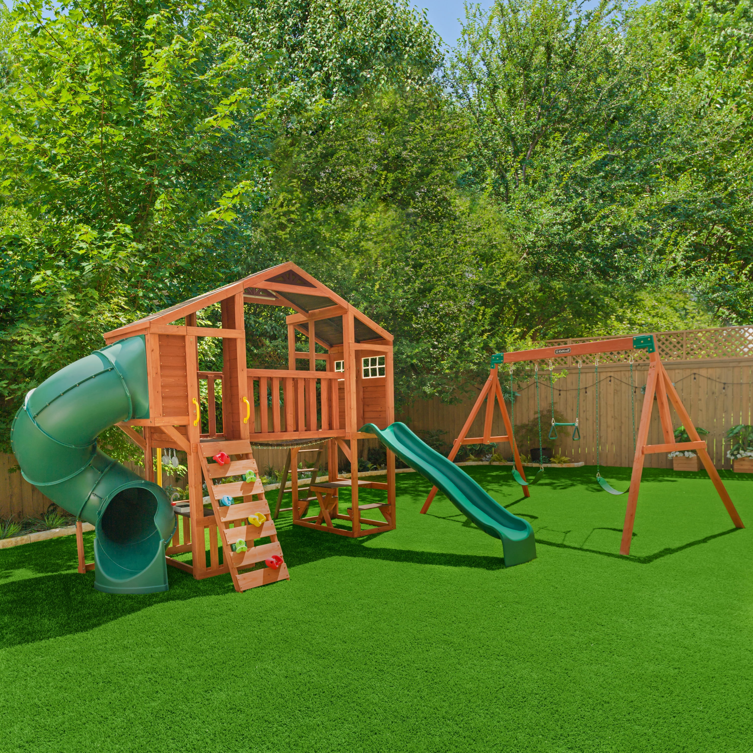 KidKraft Boulder Bluff Swing Set Playset