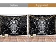 thumbnail image 4 of Tapiz para colgar en la pared con tótem de calavera negra, tapiz de cielo negro, colgante de pared hippie bohemio (longitud 130 cm x 150 cm) Shuxiu Wang 9024715001245, 4 of 4