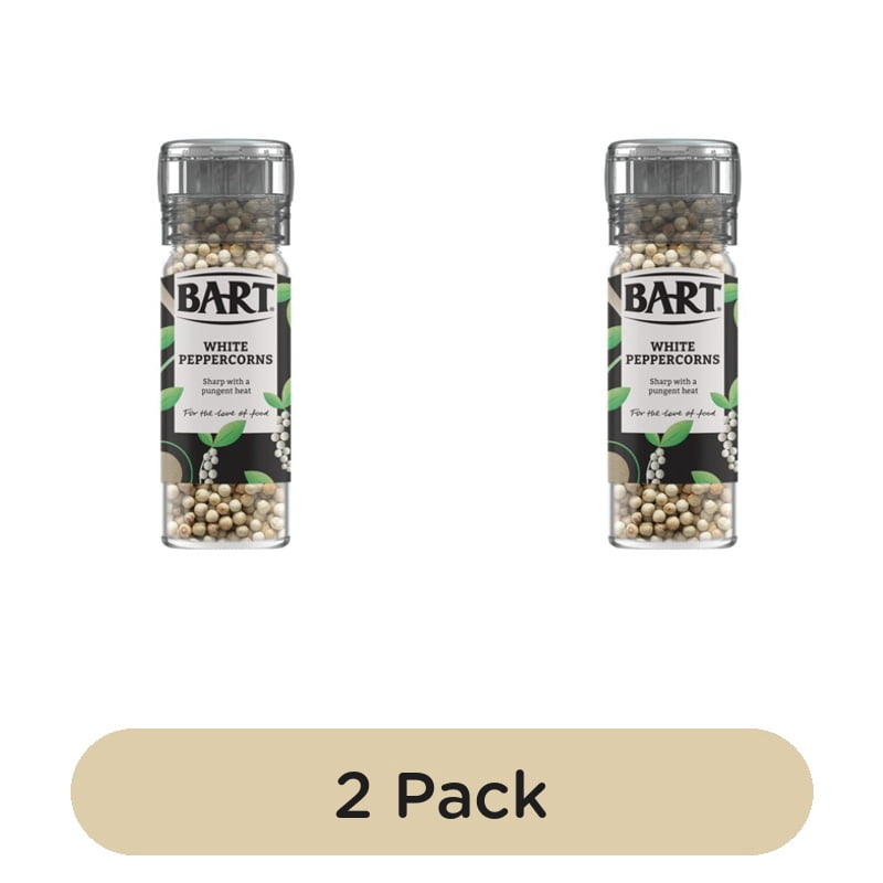 Bart White Pepper Mill 44g, British Import (Pack of 2)