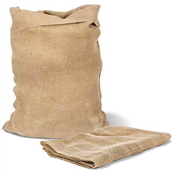Saco de Arpillera Grande Individual Reutilizable para Jardinería Almacenamiento de Alimentos y Disfraces de Halloween Shop Square