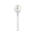 thumbnail image 4 of ANGARA South Sea Cultured Pearl Ring with Graduated Diamonds in 14K White Gold for Women | June Birthstone, Birthday, Anniversary, Jewelry Gift for Women | Pearl Ring, 4 of 10