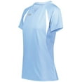 thumbnail image 4 of High5 Ladies Color Cross Jersey 342232 Columbia Blue/White 3Xl, 4 of 5