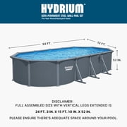 Bestway Hydrium Steel Side Wall Above Ground Pool - Sand Pump - 24 x 12 x 52 in