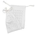 thumbnail image 2 of Classical Fabric Pouch Set of 2, Monotone Pattern of Repetitive Performing Ballet Dancers Motif, Small Drawstring Bag for Toiletries Masks and Favors, 9" x 6", Charcoal Grey and White, by Ambesonne, 2 of 2