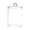 White C, variant on Transparent Cosmetic Storage Jar, Makeup Brush Sponge Holder for Bathroom Vanity Desk,2.5x4.3 inch