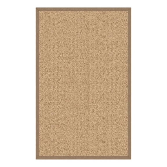 Linon Empire Machine Tufted Wool 1'10"x2'10" Rug in Sisal and Beige