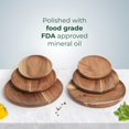 thumbnail image 2 of Pinook Home - Acacia Wood Serving Plates - 6 Pcs, 2 of 4