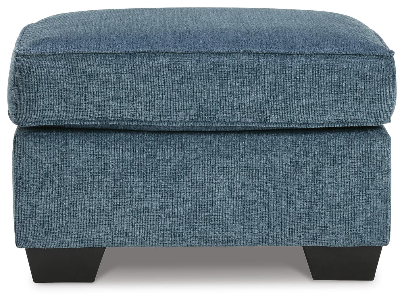 Signature Design by Ashley Contemporary Cashton Ottoman Chenille Blue